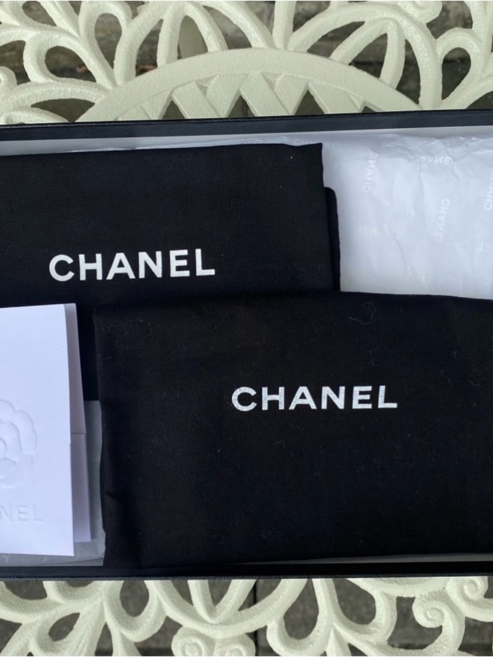 CHANEL Beige and Black Two-Tone Slingback Shoes Size: IT 37 - Picture 9 of 9